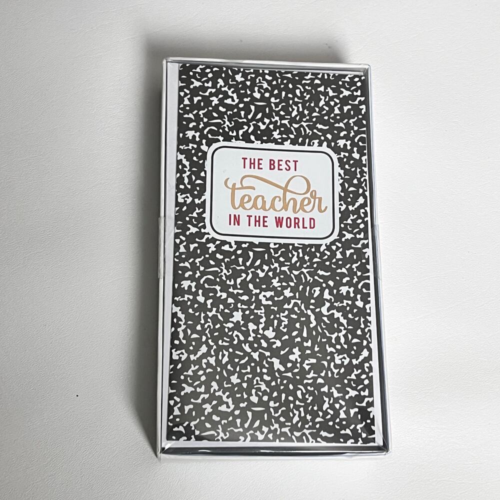 The Best Teacher in the World Notecard Envelopes Set of 8